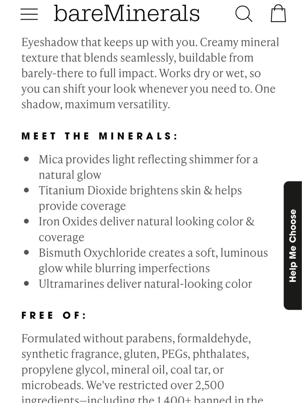 bareMinerals Loose Mineral Eye Color — Medium Pink Shimmer